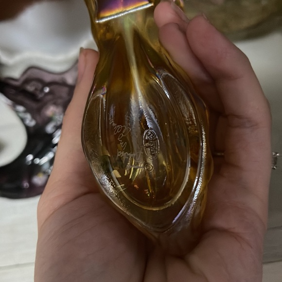 Fenton handpainted carnival glass slipper - Picture 2 of 4